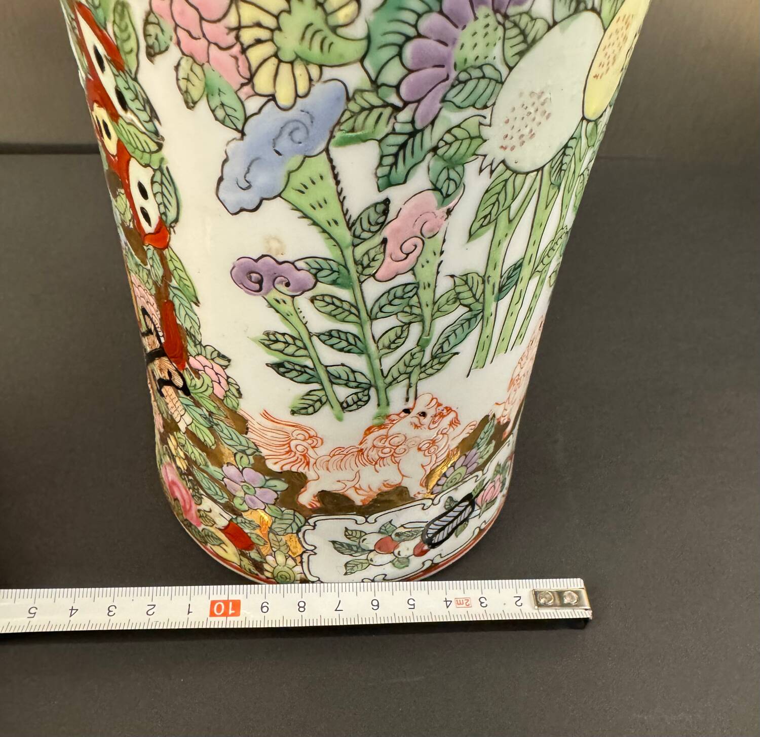 Large porcelain vase with elephant handles – 20th century