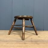 Faux bamboo stool made of beech wood