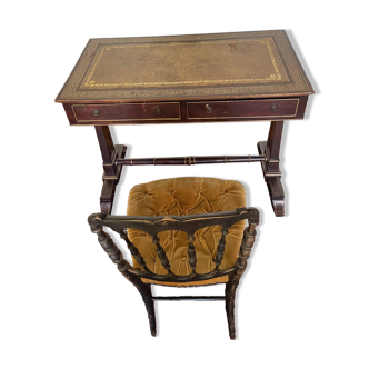 Small Louis Philippe style desk with small chair