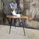 Table console chêne et pieds compas