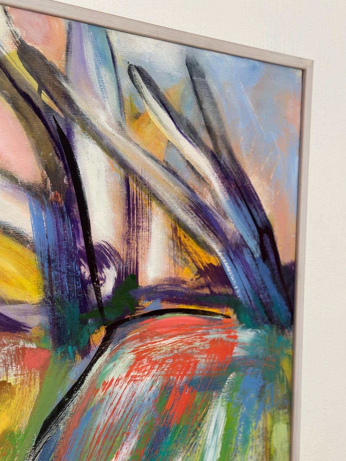 Swedish Oil on Canvas – “komposition” by Peter Trosell – 2006