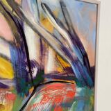 Swedish Oil on Canvas – “komposition” by Peter Trosell – 2006