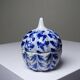 Small blue and white hand-painted vintage Chinese porcelain jewellery box.