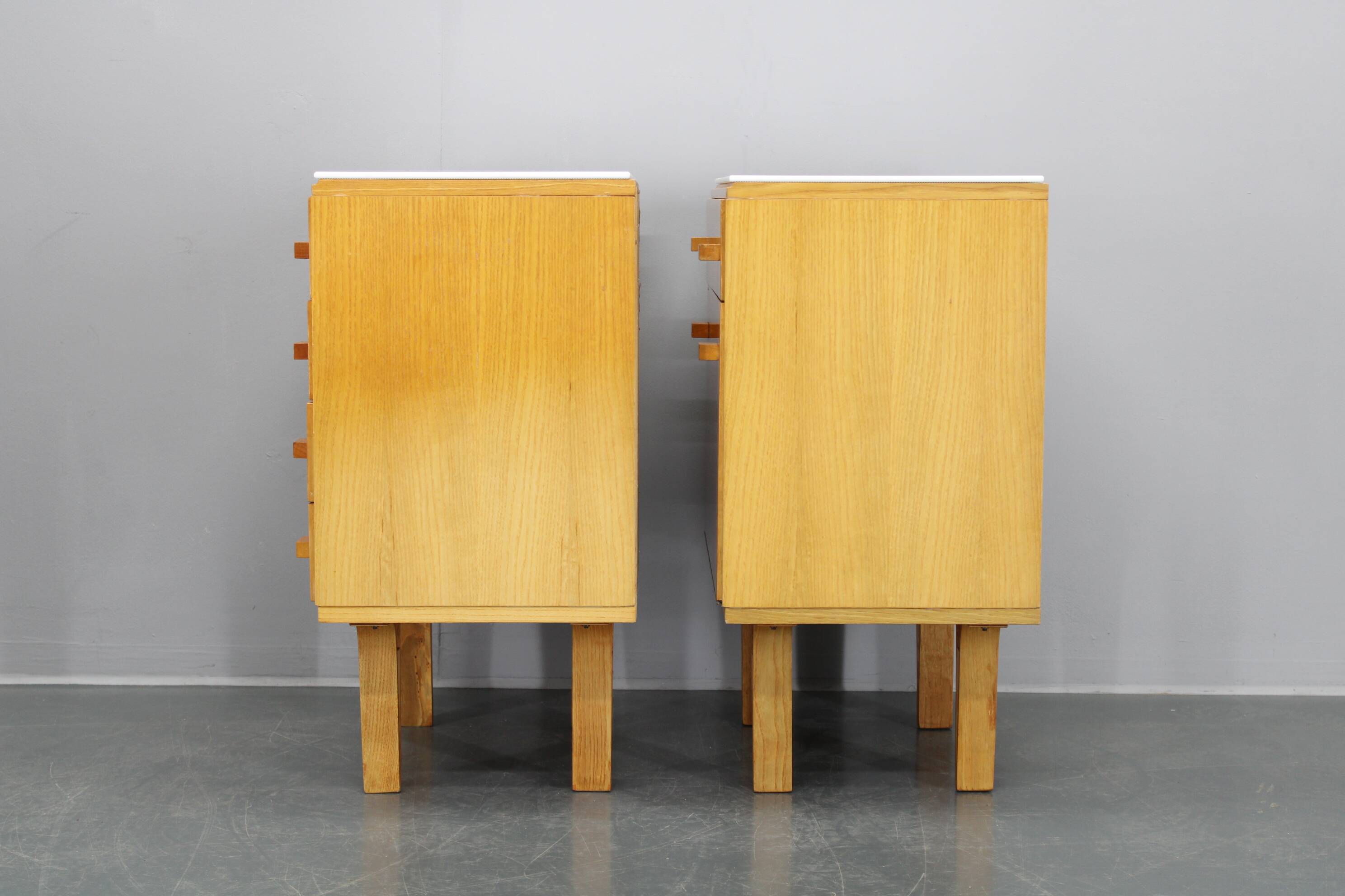 1960s Frantisek Mezulanik Pair of Chest of Drawers, Czechoslovakia