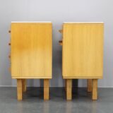 Paire de commodes Frantisek Mezulanik des années 1960, Tchécoslovaquie