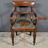 Armchair with Mahogany Crosses, Victorian period, England – 2nd part 19th century