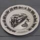 Set of 6 humorous plates on the Train Delarue-nouvellière Gien