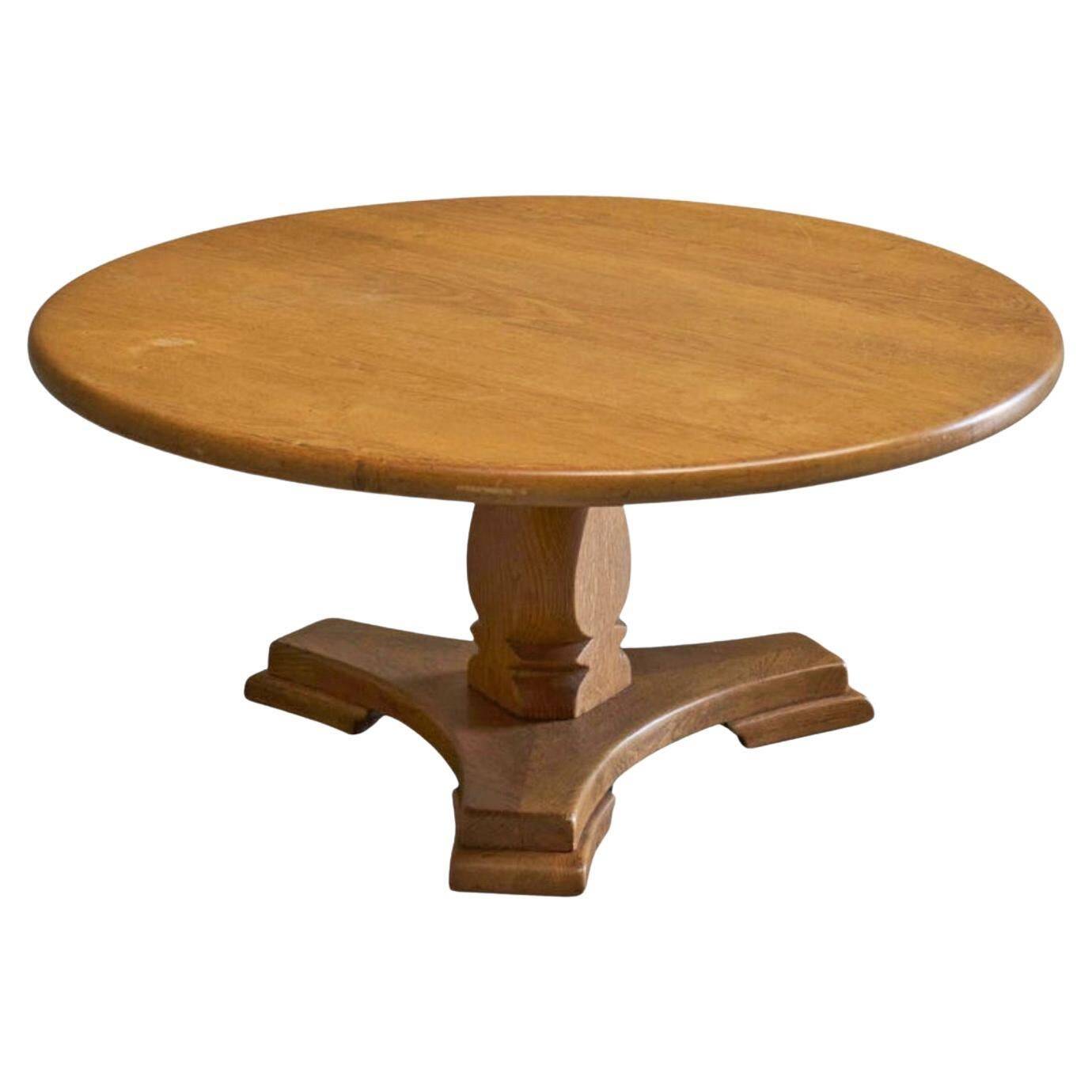 'Siegfried' coffee table by Abraham Sprij, solid oak, 1960s.