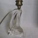 Lampe en cristal Daum France pied forme libre