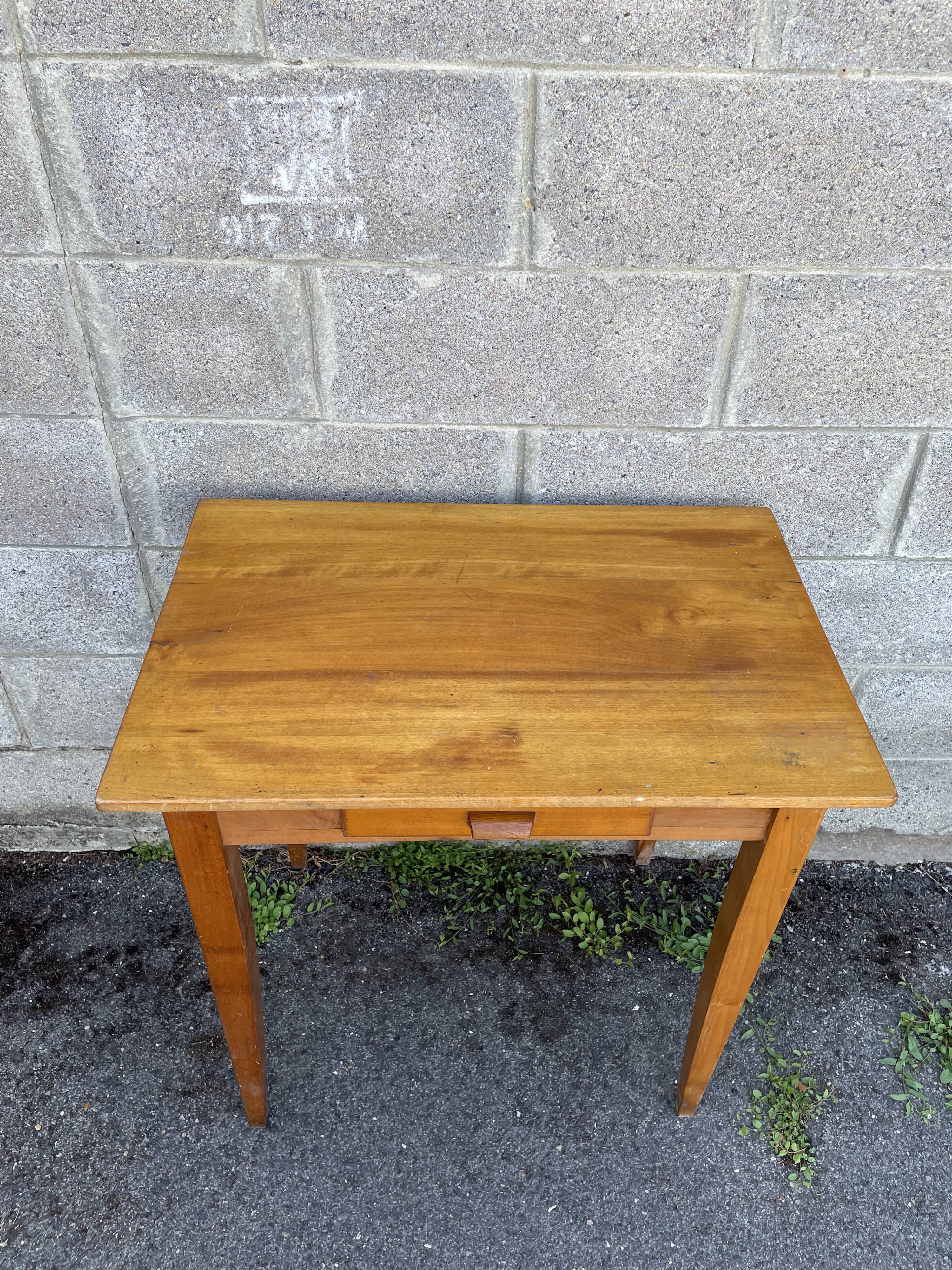 1950s oak side table