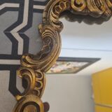 Baroque mirror Louis XV gilded wood (83 x 45cm)