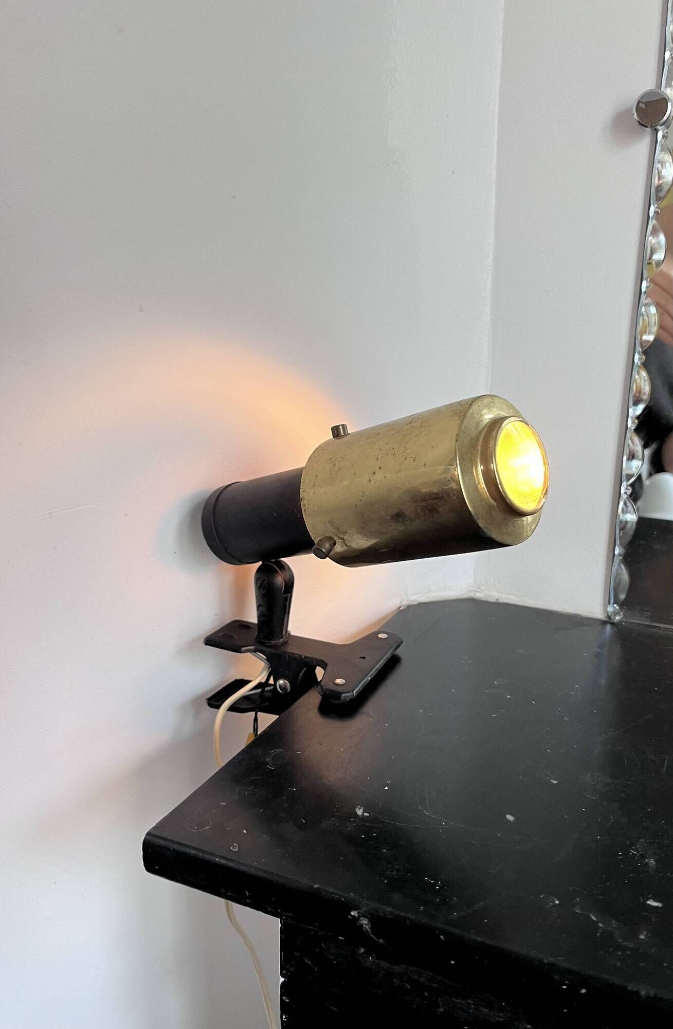 Zodiac clamp spotlight by Jacques Biny for Lita