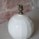Cracked ceramic Art Deco lamp, table lamp, geometric design.