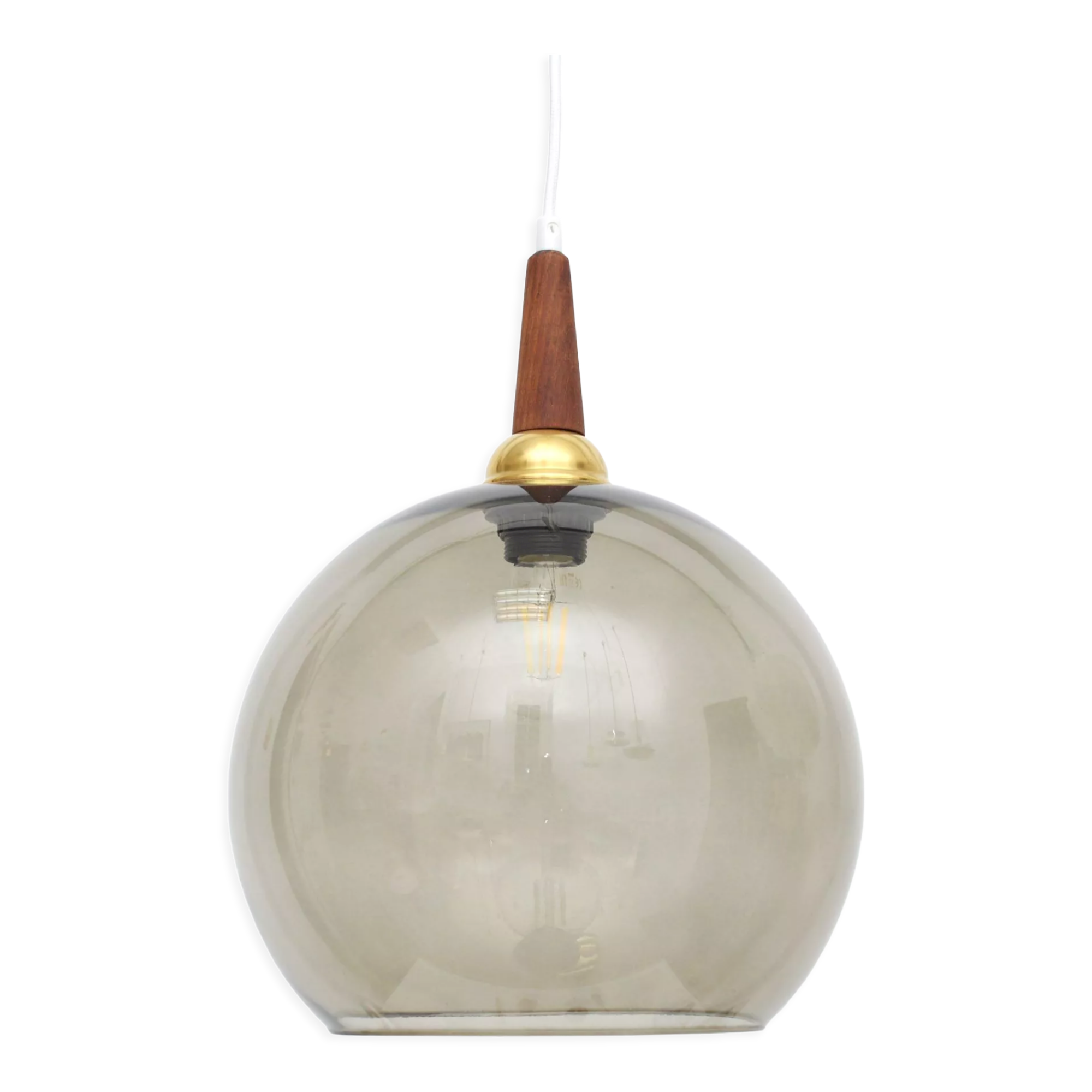 Vintage lamp in glass, Denmark, 1960’s