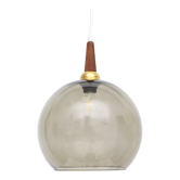 Vintage glass pendant, Denmark, 1960s