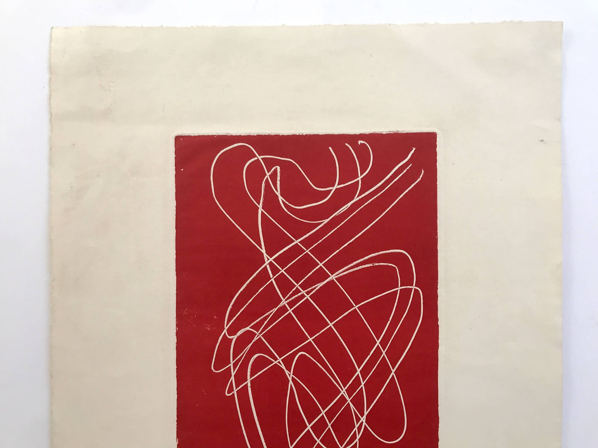 Theodore brenson, untitled, c. 1950. original engraving signed in pencil.