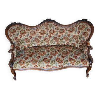 Napoleon III style 3-seater bench