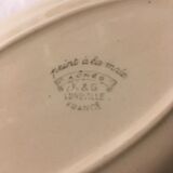 Duo of ravines in earthenware Lunéville model Agnes