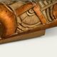 Miroir biseauté trapèze art déco 1920 88x67