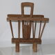 Brutalist magazine holder solid oak A