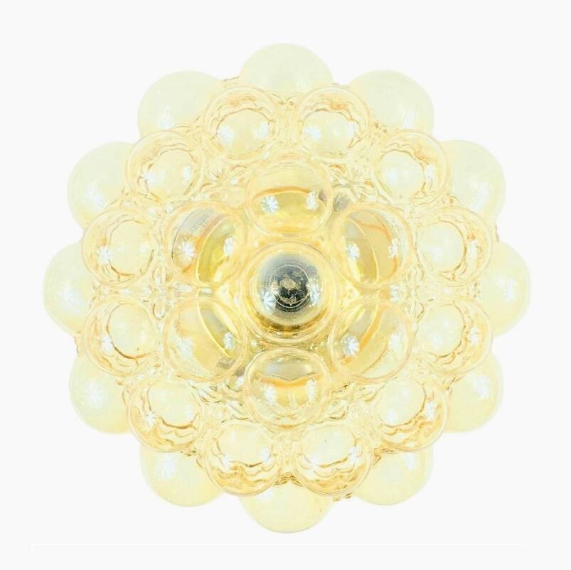 Large Bubble Glass Ceiling Light by Helena Tynell for Limburg, 1960s/1970s