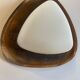 Goffredo Reggiani Triangular Applique RN in copper and opal glass