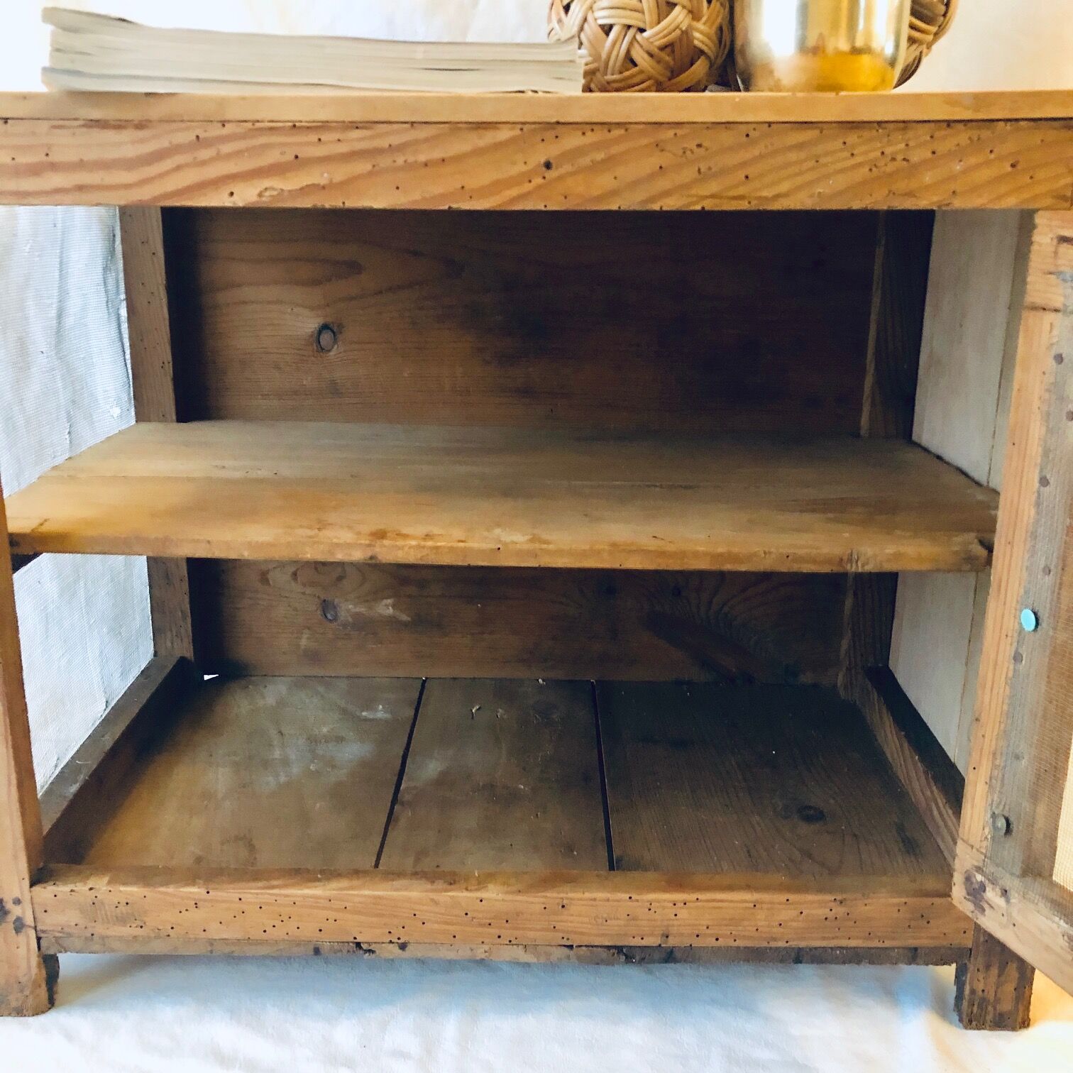 Old wooden eating guard