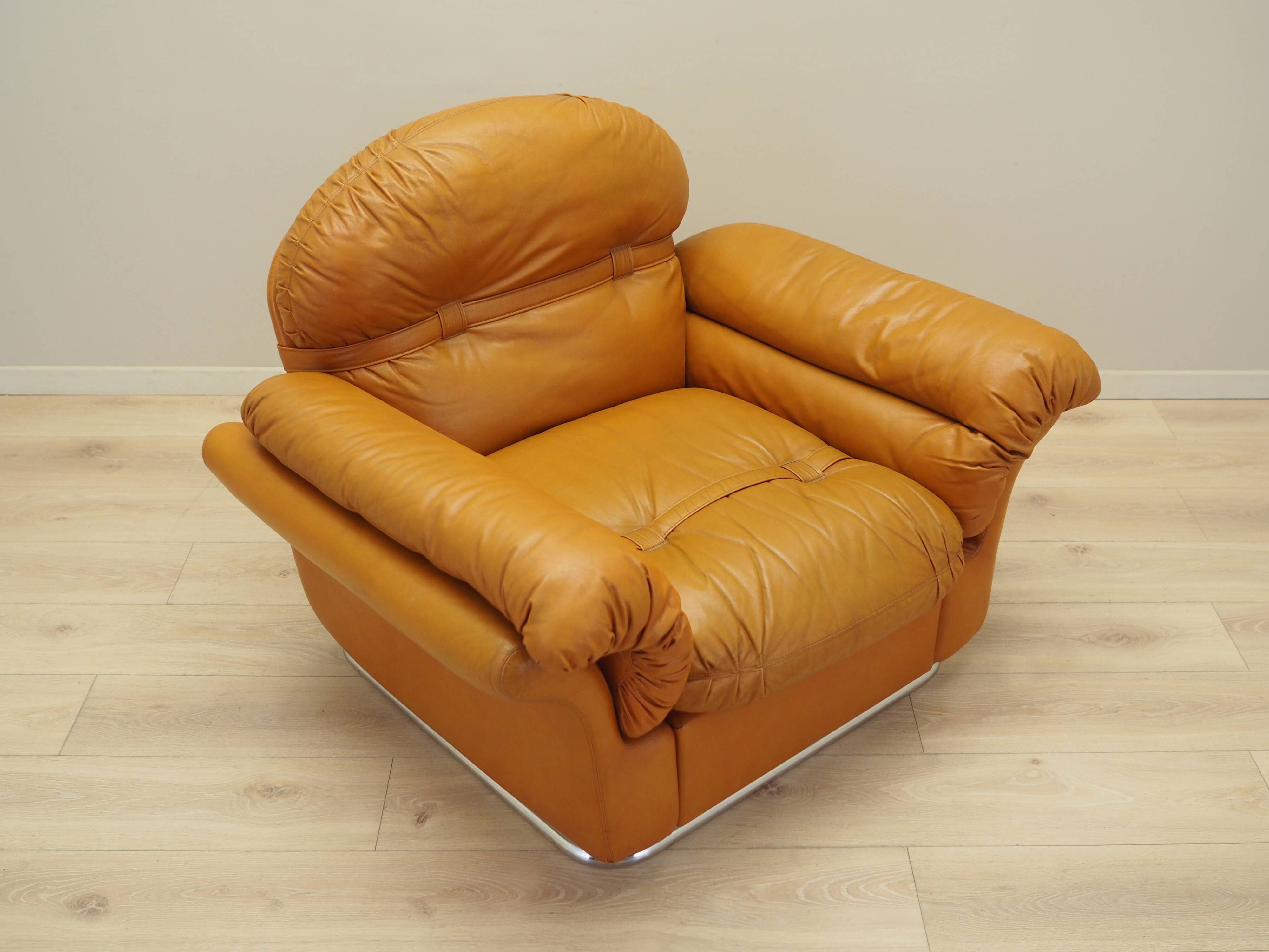 Orange armchair, Space Age design, 1960s, production: Italy