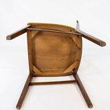 Set of six chairs in walnut 40s