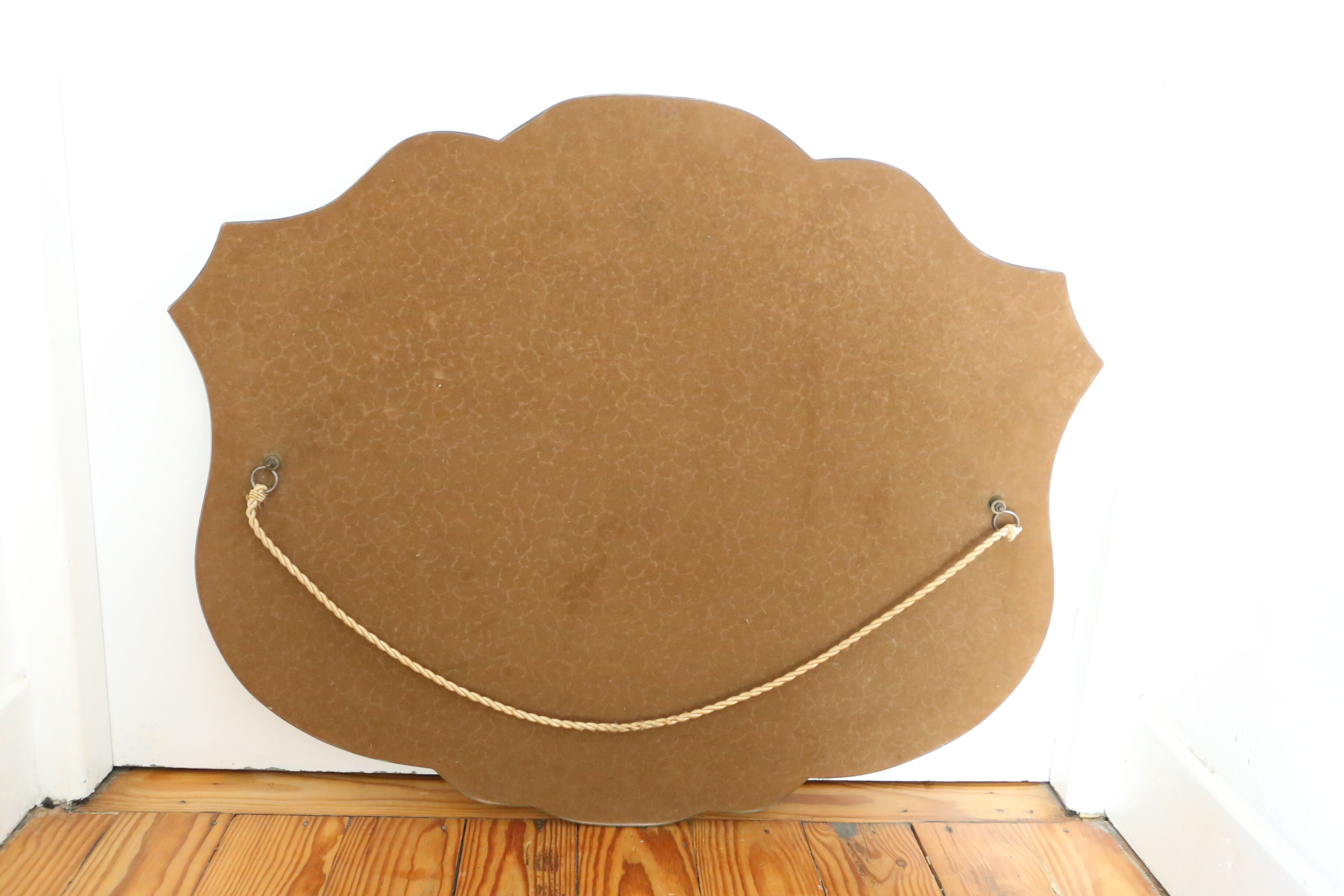 Bevelled wall mirror, old, art deco