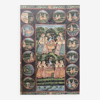 Peinture sur tissus indienne ref 161.004