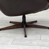 1970s, Danish design by H.W.Klein, swivel chair with footstool.