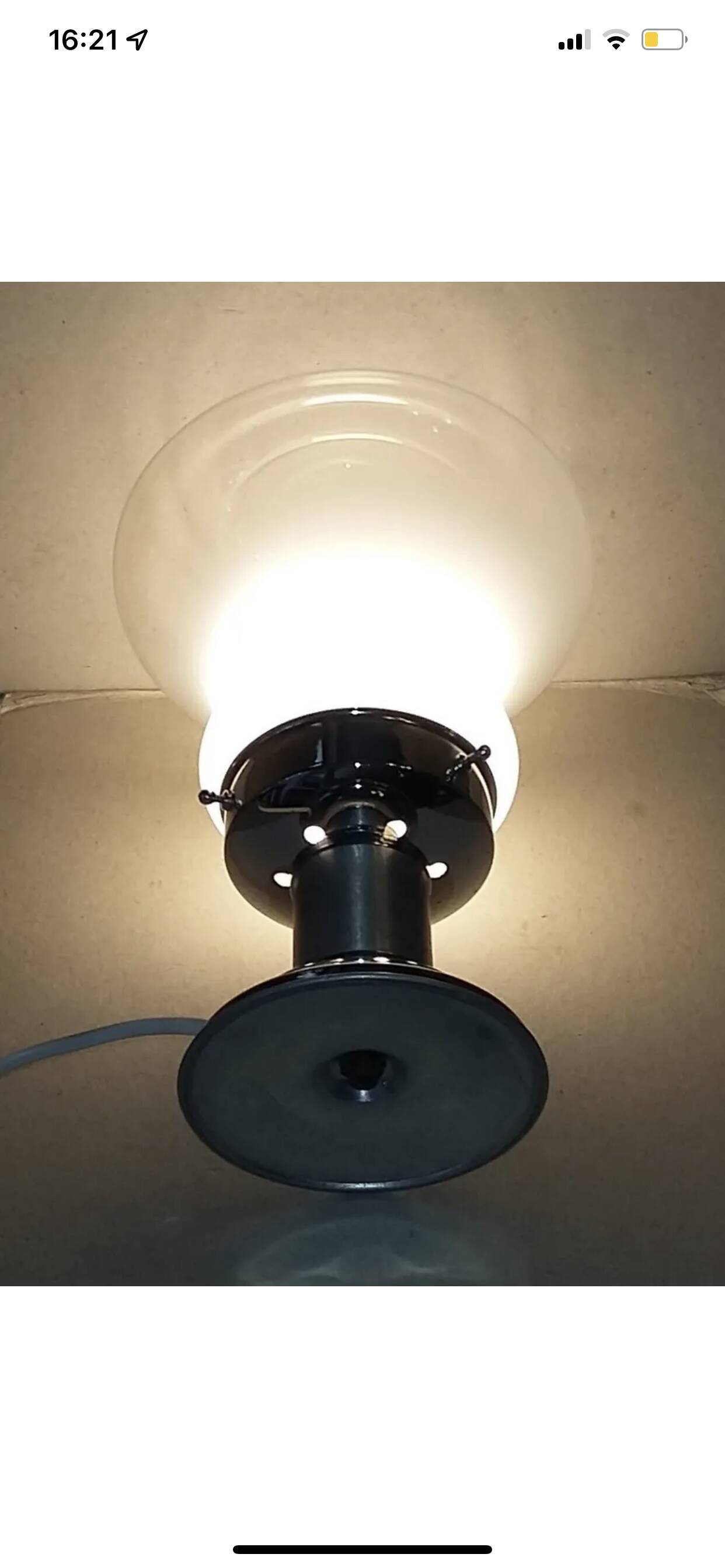 Italian vintage lamp in Murano glass 1970