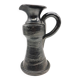 Vase pichet en céramique émaillée noire métal, signé Jean Marais, Vallauris