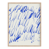 Abstract blue painting giclee print