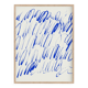 Impression giclée d'une peinture abstraite bleue