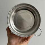 Shiny silver metal champagne bucket