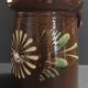 Pitcher covered glazed terracotta alsace Soufflenheim XXth