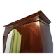 Mahogany inlaid wardrobe with a mirror