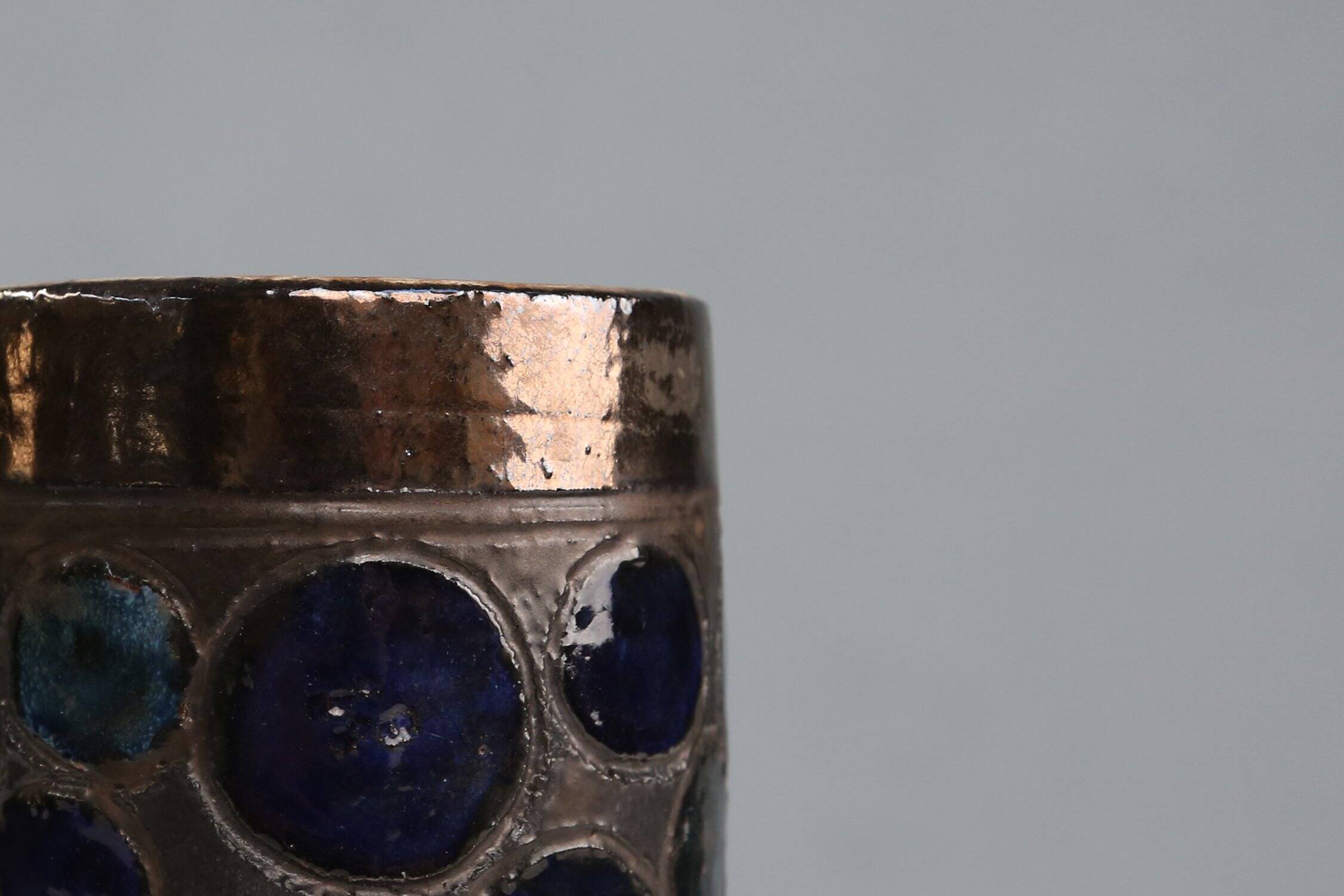 Sculptural Ceramic Vase by Perignem, Belgium 1960s