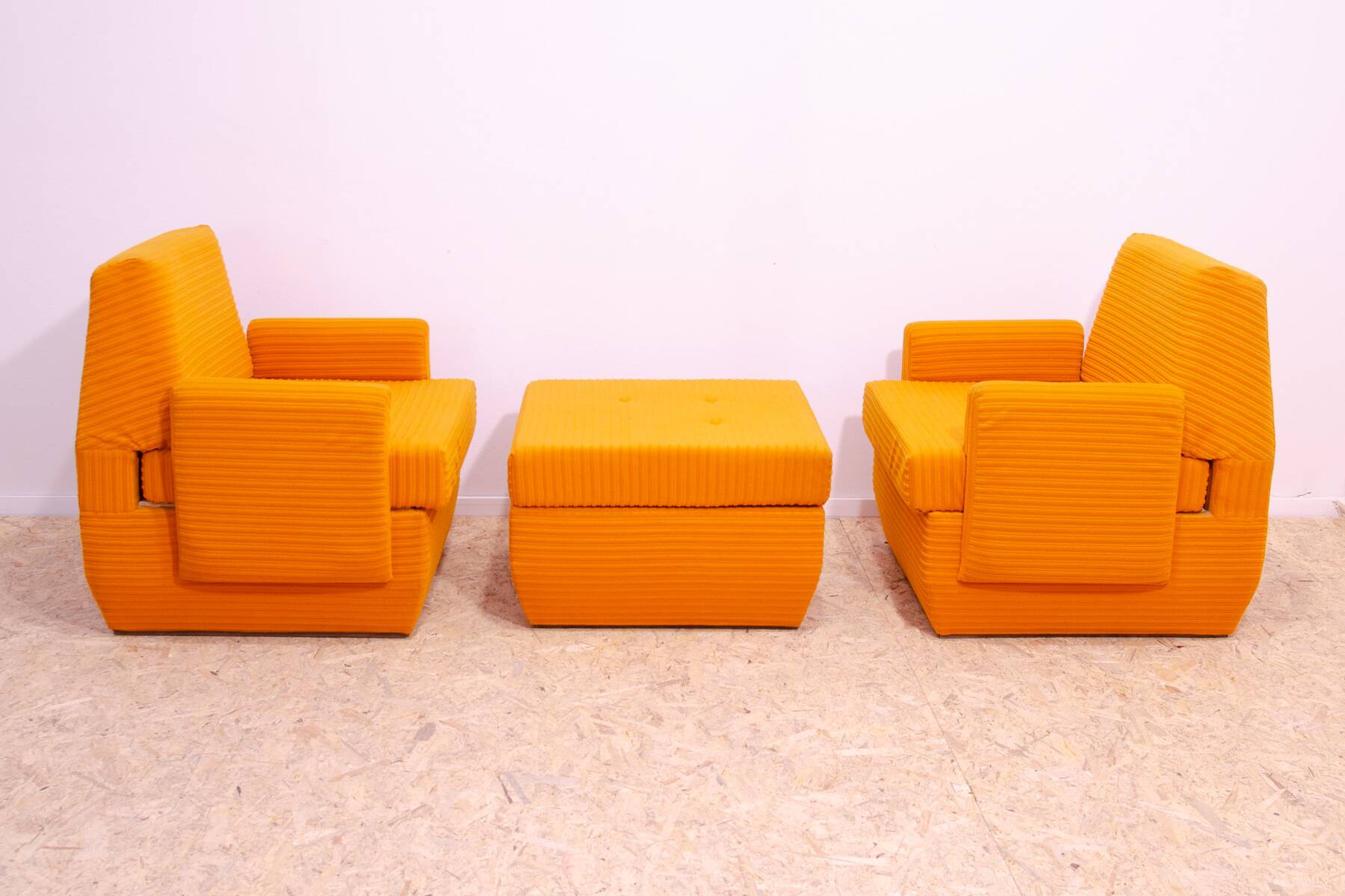 Ensemble de salon vintage Eastern Bloc par Jitona, Tchécoslovaquie, 1970
