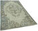 Handmade distressed anatolian 1980s 169 cm x 269 cm blue rug