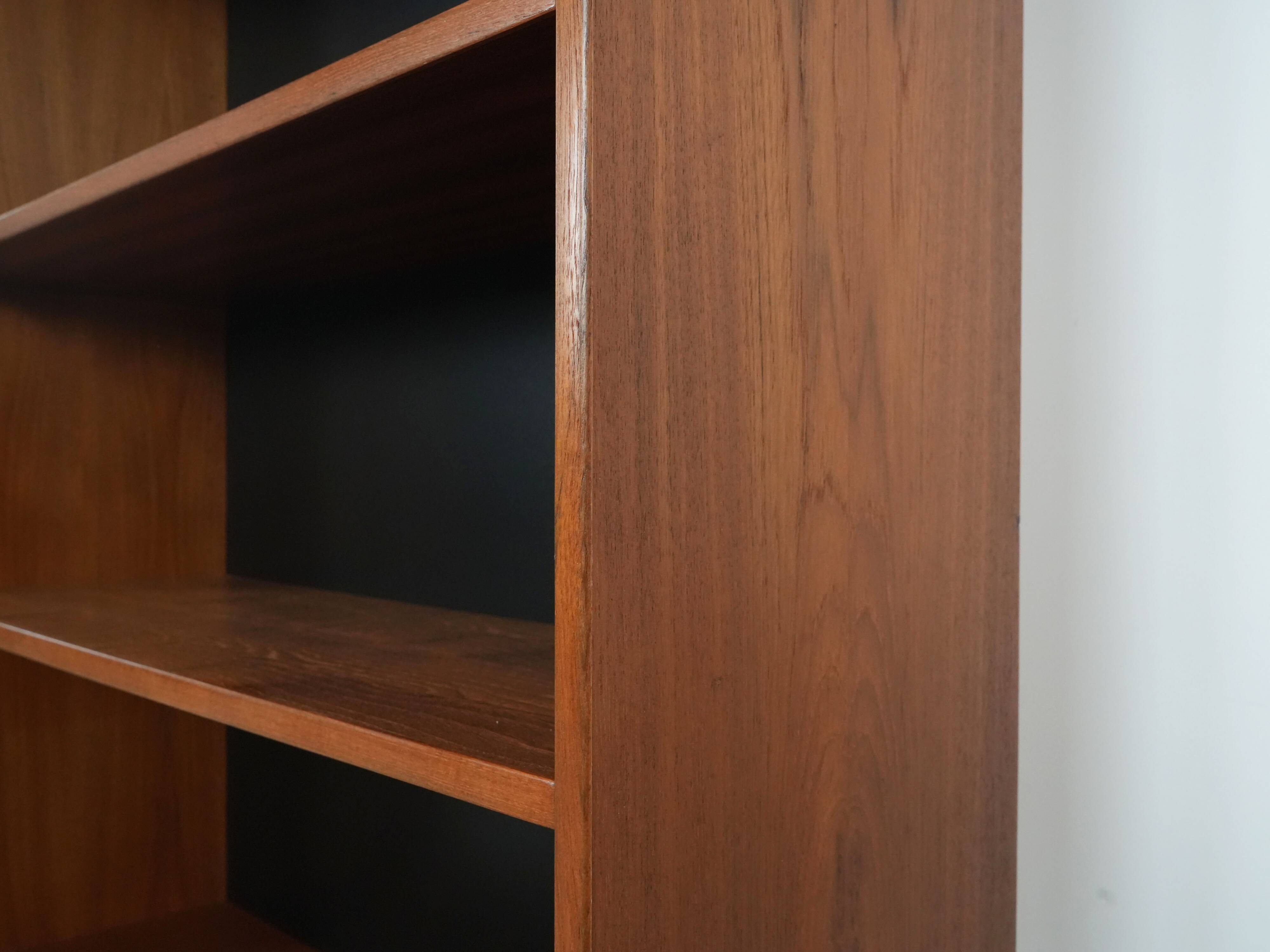 Teak bookcase, Danish design, 1970s, production: Denmark