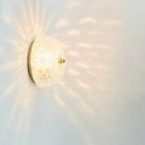 Pair of Mid-Century Diamond Glass Wall Lights H. Tynell for Limburg, 1970s