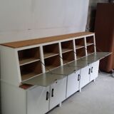 Old wooden workshop furniture