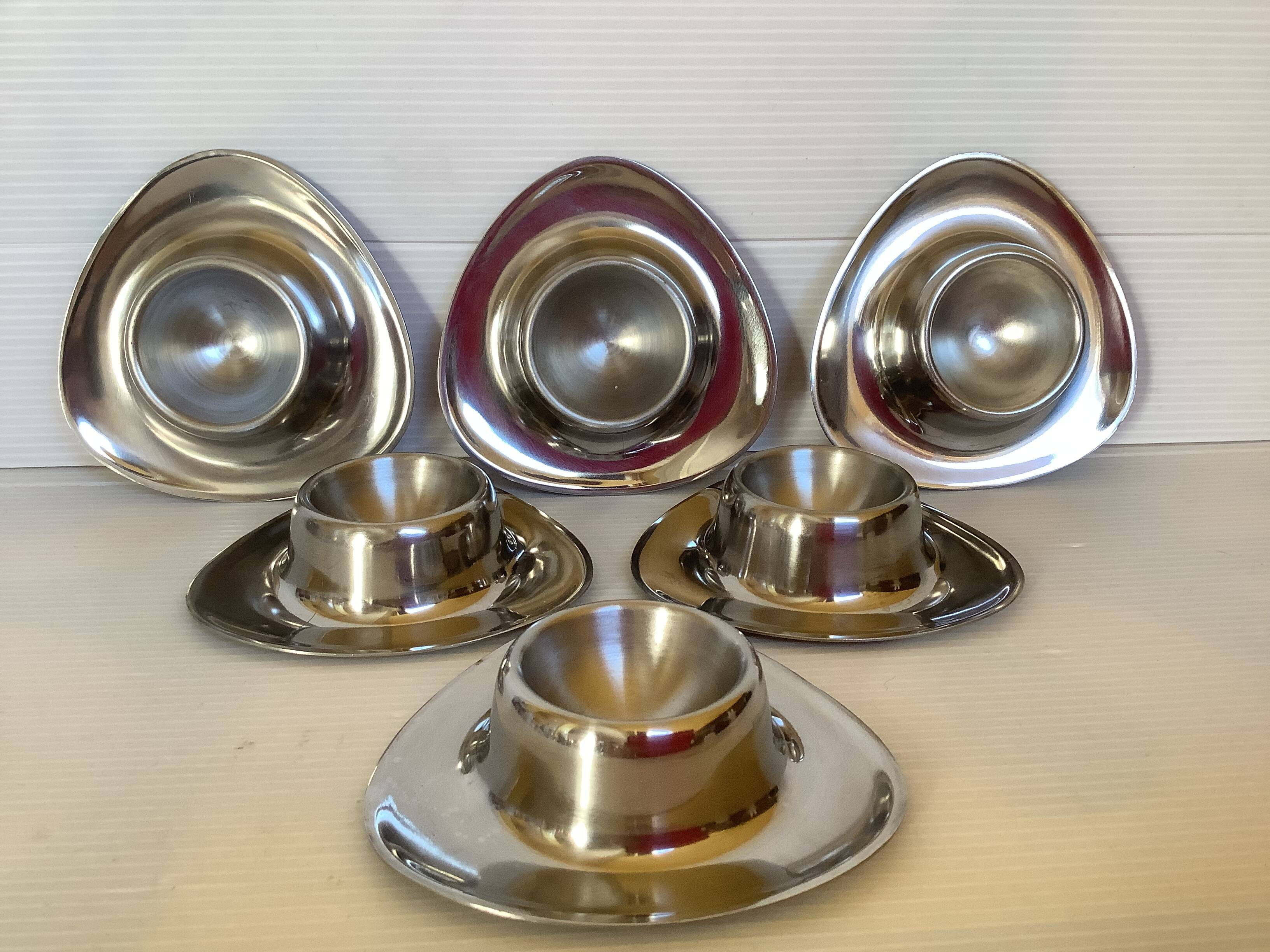 Six coquetiers inox style alessi