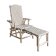 Rattan children's chaise longue