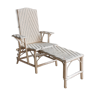 Rattan children's chaise longue