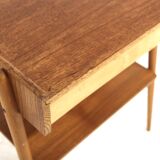 Table de chevet scandinave en teck, AB Carlströms & Co Möbelfabrik, Suède, 1960