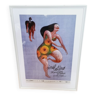 Poster print of the 24th Edition of the Latin Cinema of Toulouse
